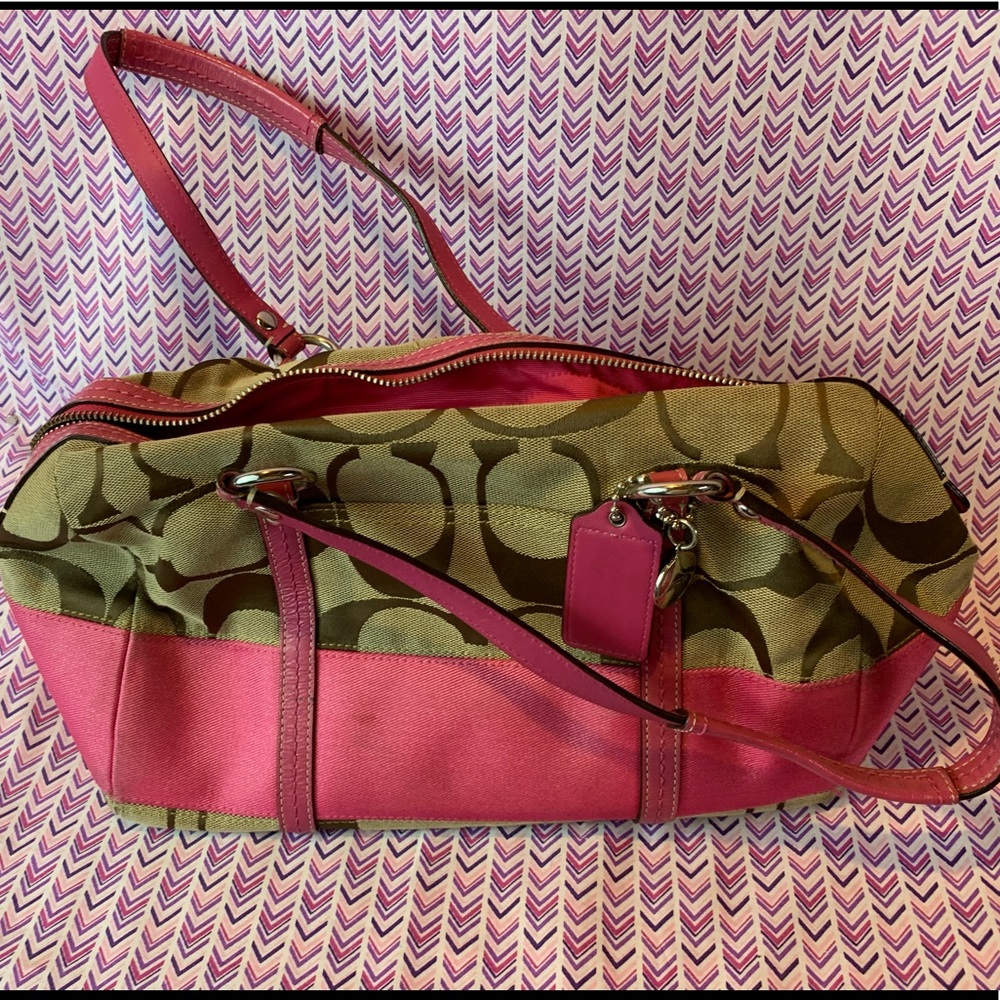 Pink and Brown Coach